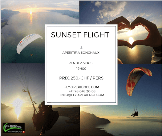 Sonnenuntergang & Paragliding