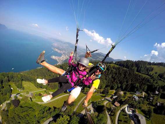 Enfants  & Vol en parapente biplace